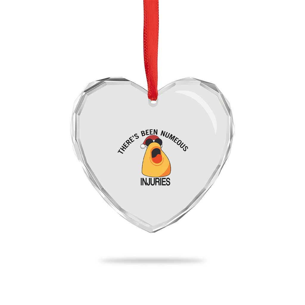 Marcus The Worm Christmas Meme Heart Crystal Glass Ornament There Is Been Numeous Injuries TS14 Print Your Wear