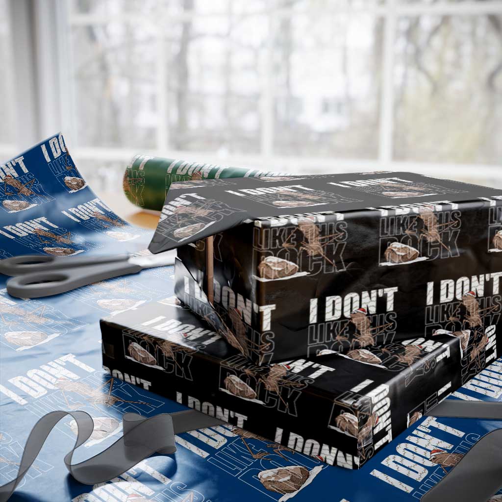 Marcus The Worm Christmas Meme Wrapping Paper Roll Funny Brain Rot Gen Z TS14 Black Print Your Wear