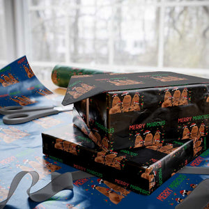 Marcus The Worm Christmas Meme Wrapping Paper Roll Funny Brain Rot Gen Z Xmas TS14 Black Print Your Wear