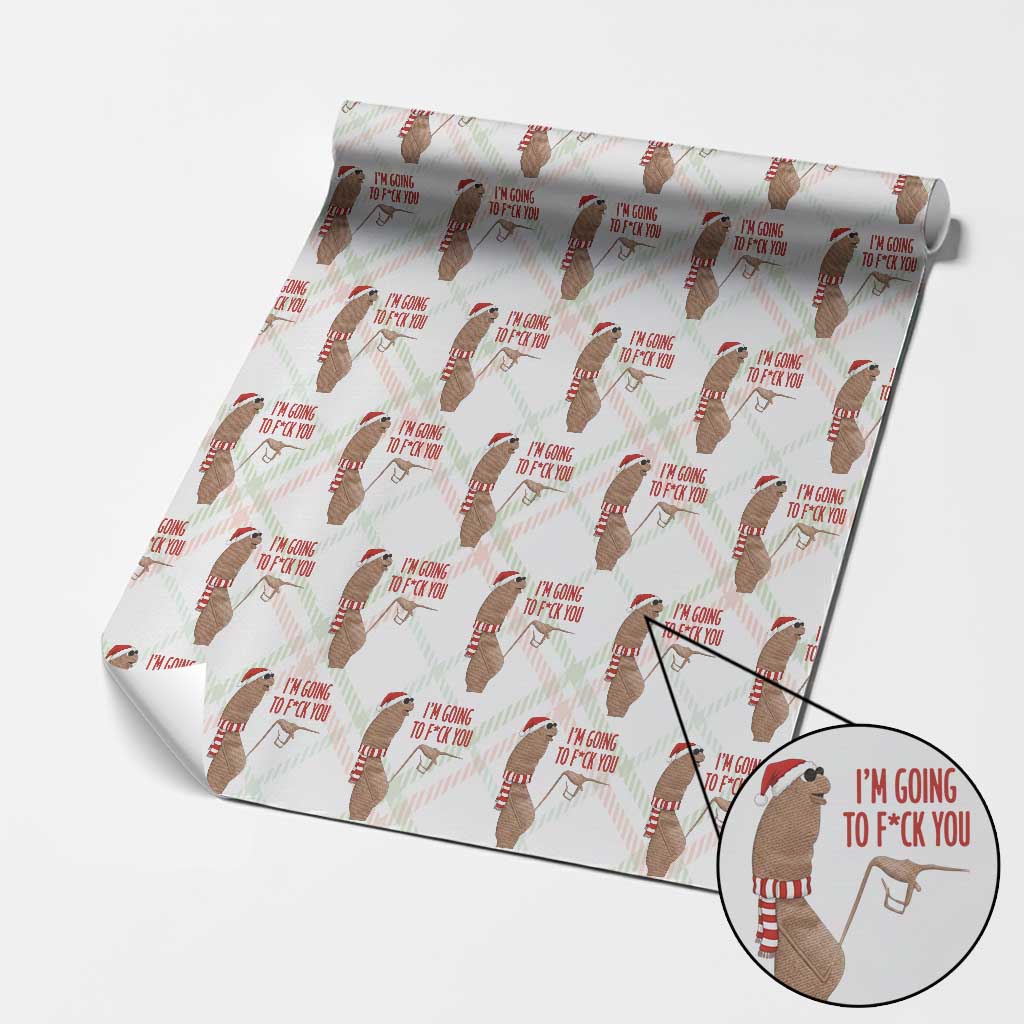 Marcus The Worm Christmas Meme Wrapping Paper Roll I Am Going To Fck You TS14 Christmas Plaid Print Your Wear