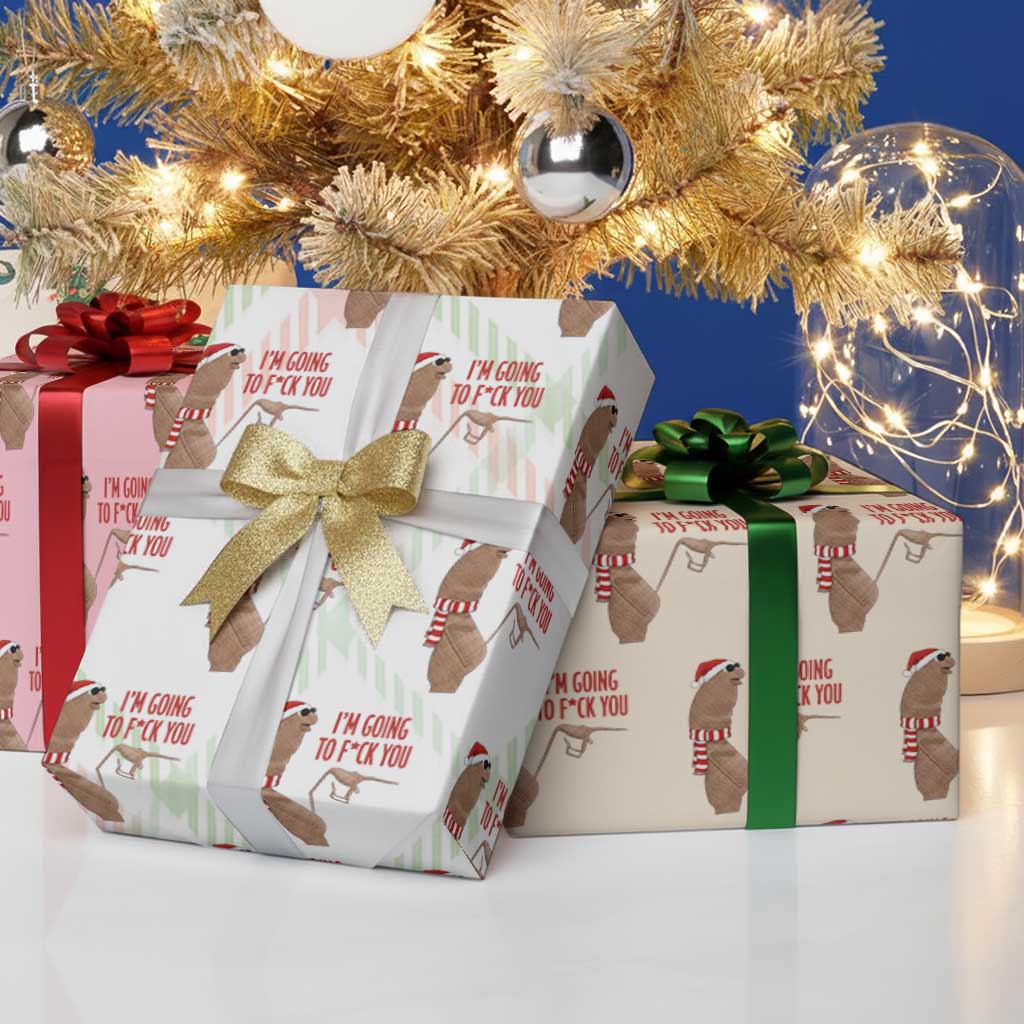Marcus The Worm Christmas Meme Wrapping Paper Roll I Am Going To Fck You TS14 Print Your Wear