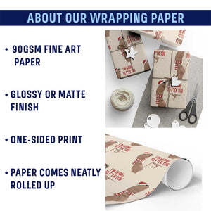 Marcus The Worm Christmas Meme Wrapping Paper Roll I Am Going To Fck You TS14 Print Your Wear