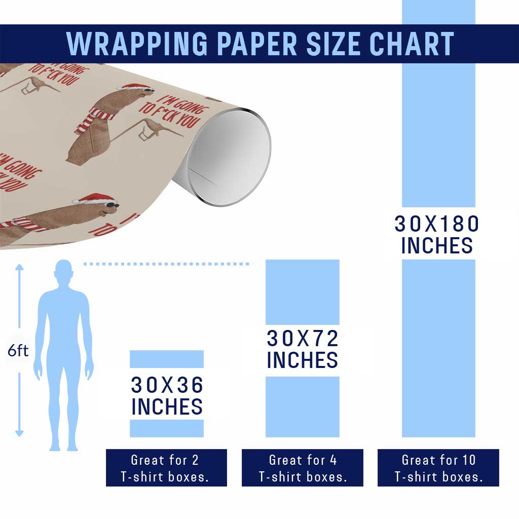 Marcus The Worm Christmas Meme Wrapping Paper Roll I Am Going To Fck You TS14 Print Your Wear