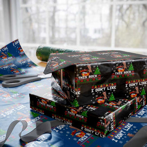 Marcus The Worm Christmas Meme Wrapping Paper Roll I Do Not Like This Rock TS14 Black Print Your Wear