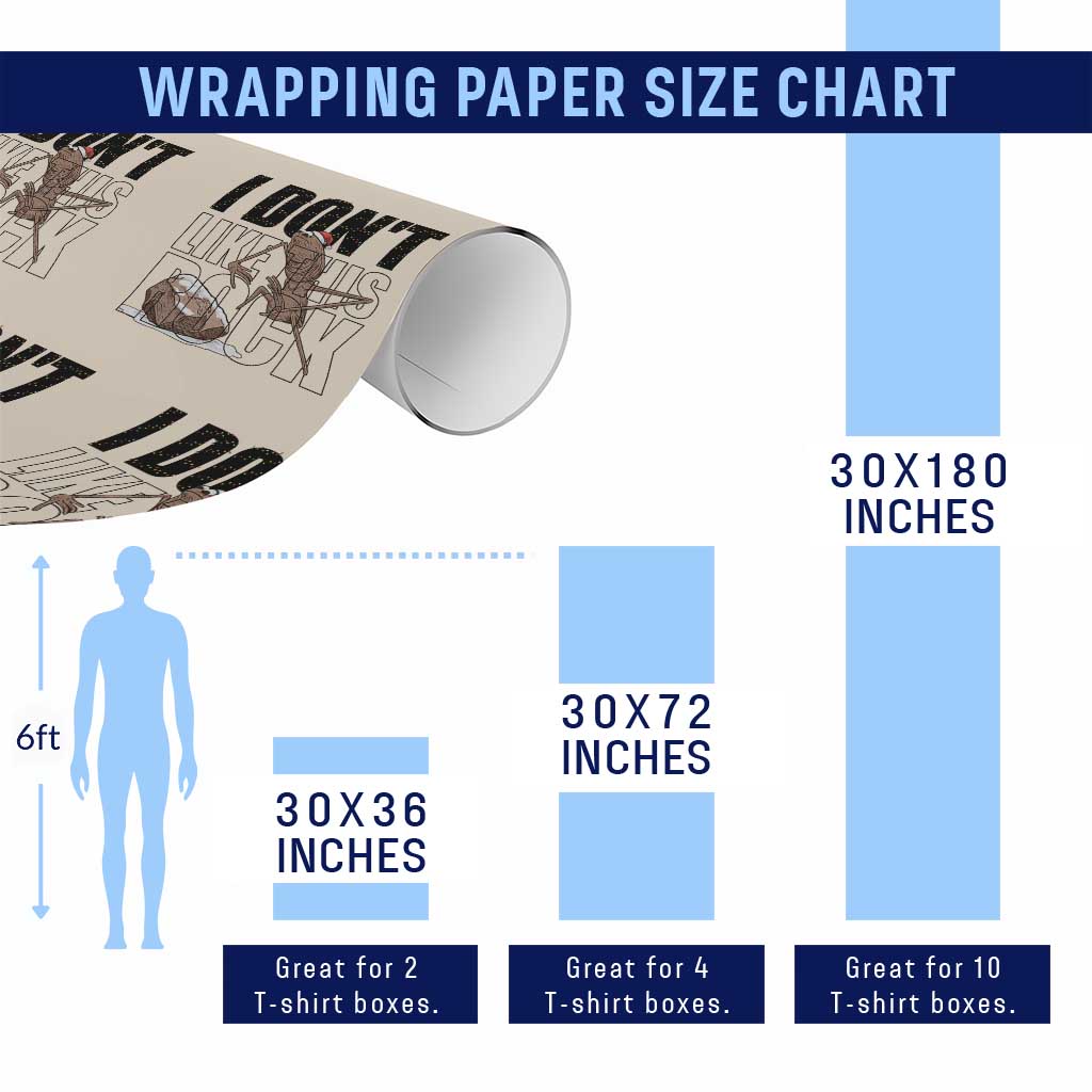 Marcus The Worm Christmas Meme Wrapping Paper Roll I Do Not Like This Rock Xmas TS14 Print Your Wear