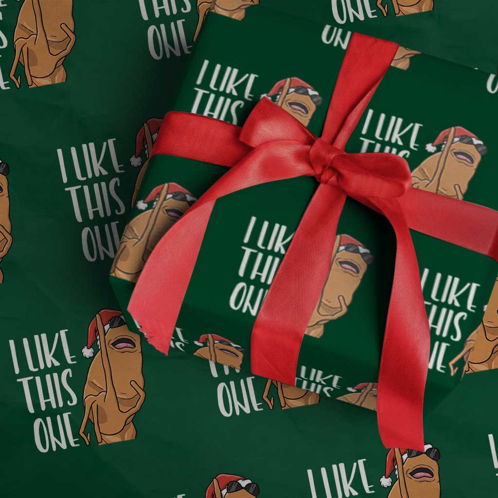 Marcus The Worm Christmas Meme Wrapping Paper Roll I Like This One TS14 Green Print Your Wear