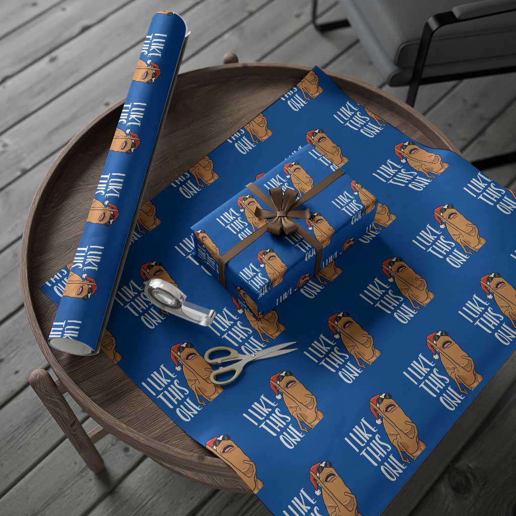 Marcus The Worm Christmas Meme Wrapping Paper Roll I Like This One TS14 Blue Print Your Wear