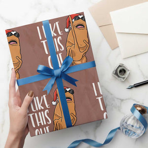 Marcus The Worm Christmas Meme Wrapping Paper Roll I Like This One TS14 Mocha Print Your Wear
