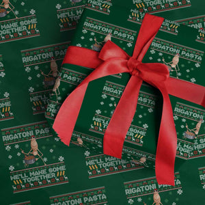 Marcus The Worm Christmas Meme Wrapping Paper Roll Rigatoni Pasta We Will Make Some Together TS14 Green Print Your Wear