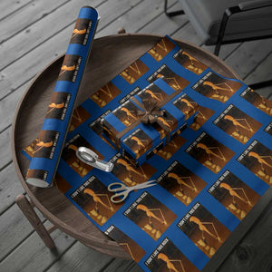 Marcus The Worm Christmas Wrapping Paper Roll I Don't Like This Rock Funny Meme TS10 Blue Print Your Wear