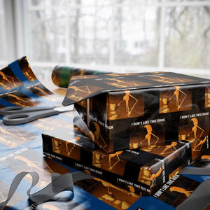 Marcus The Worm Christmas Wrapping Paper Roll I Don't Like This Rock Funny Meme TS10 Black Print Your Wear