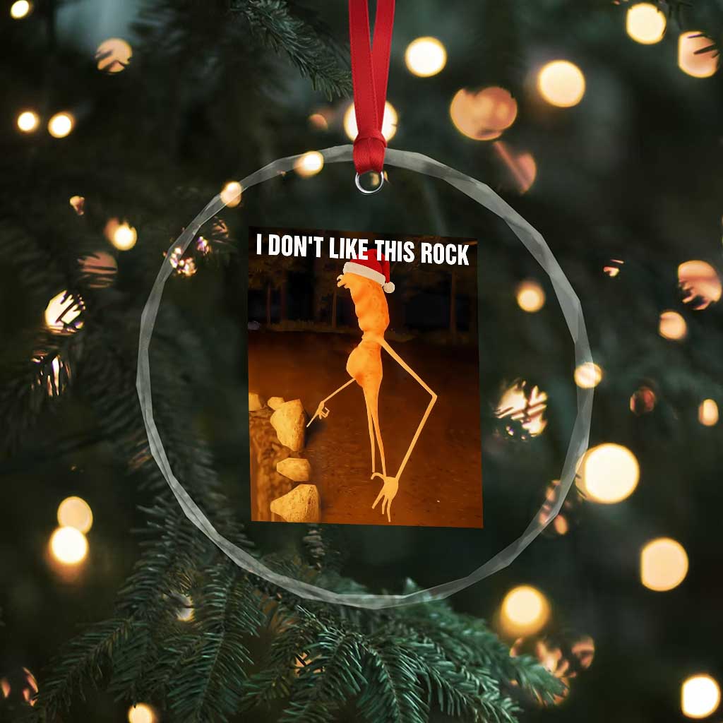 Marcus The Worm I Don't Like This Rock Crystal Glass Ornament TS10 Print Your Wear
