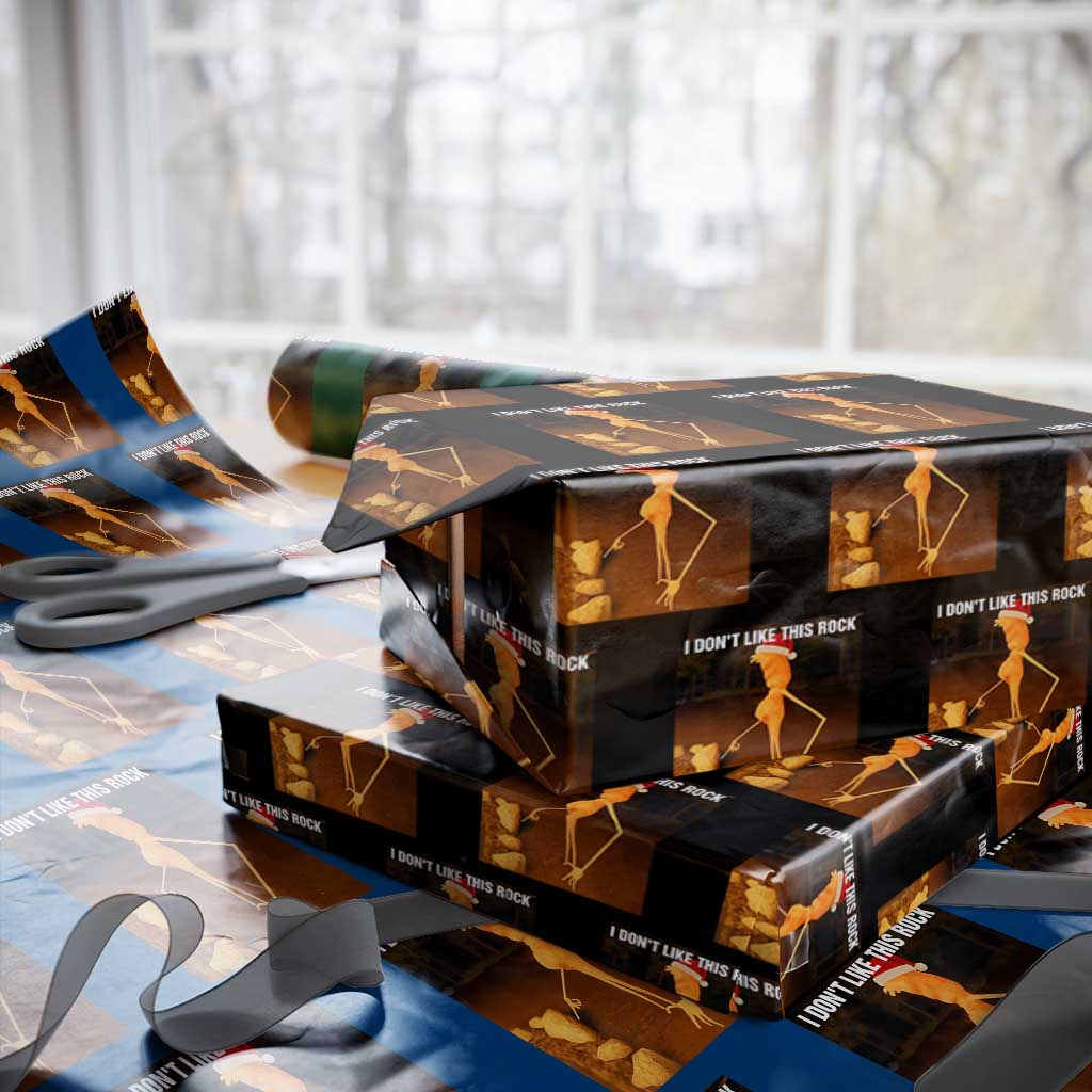 Marcus The Worm I Don't Like This Rock Wrapping Paper Roll TS10 Black Print Your Wear