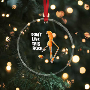 Marcus The Worm Meme Crystal Glass Ornament Do Not Like This Rock TS14 Print Your Wear