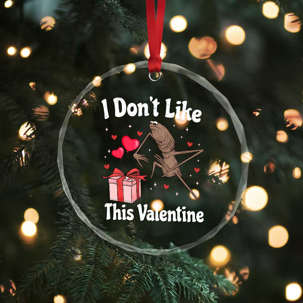 Marcus The Worm Meme Crystal Glass Ornament Funny Anti Valentines Day Sarcastic TS14 Print Your Wear