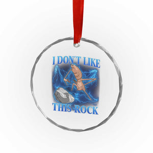 Marcus The Worm Meme Crystal Glass Ornament I Don't Like This Rock Bootleg TS10 Print Your Wear
