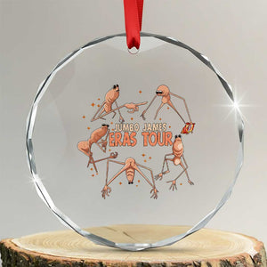 Marcus The Worm Meme Crystal Glass Ornament Jumbo James Eras Tour TS14 Transparent Glass 3'' Circle Print Your Wear