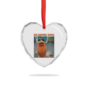 Marcus The Worm Meme Heart Crystal Glass Ornament Big Badinky Bones TS14 Print Your Wear