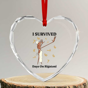 Marcus The Worm Meme Heart Crystal Glass Ornament Funny 67 Six Seven Brain Rot TS14 Transparent Glass 3'' Heart Print Your Wear