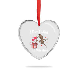 Marcus The Worm Meme Heart Crystal Glass Ornament Funny Anti Valentines Day Sarcastic TS14 Print Your Wear