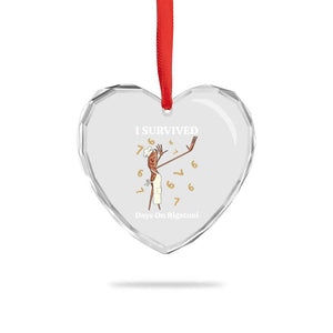 Marcus The Worm Meme Heart Crystal Glass Ornament I Survived 67 Days On Rigatoni TS14 Print Your Wear