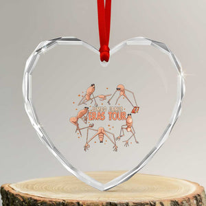 Marcus The Worm Meme Heart Crystal Glass Ornament Jumbo James Eras Tour TS14 Transparent Glass 3'' Heart Print Your Wear