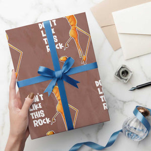 Marcus The Worm Meme Wrapping Paper Roll Do Not Like This Rock TS14 Mocha Print Your Wear