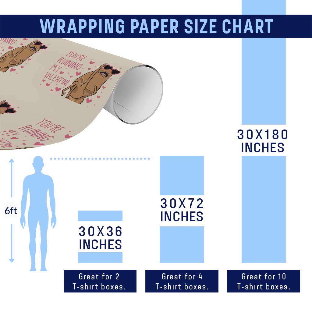 Marcus The Worm Meme Wrapping Paper Roll Funny Anti Valentines Day TS14 Print Your Wear