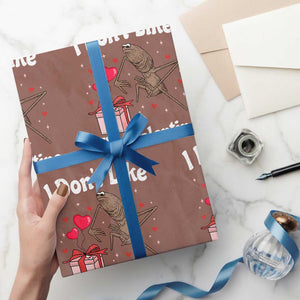 Marcus The Worm Meme Wrapping Paper Roll Funny Anti Valentines Day Sarcastic TS14 Mocha Print Your Wear