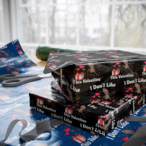 Marcus The Worm Meme Wrapping Paper Roll Funny Anti Valentines Day Sarcastic TS14 Black Print Your Wear