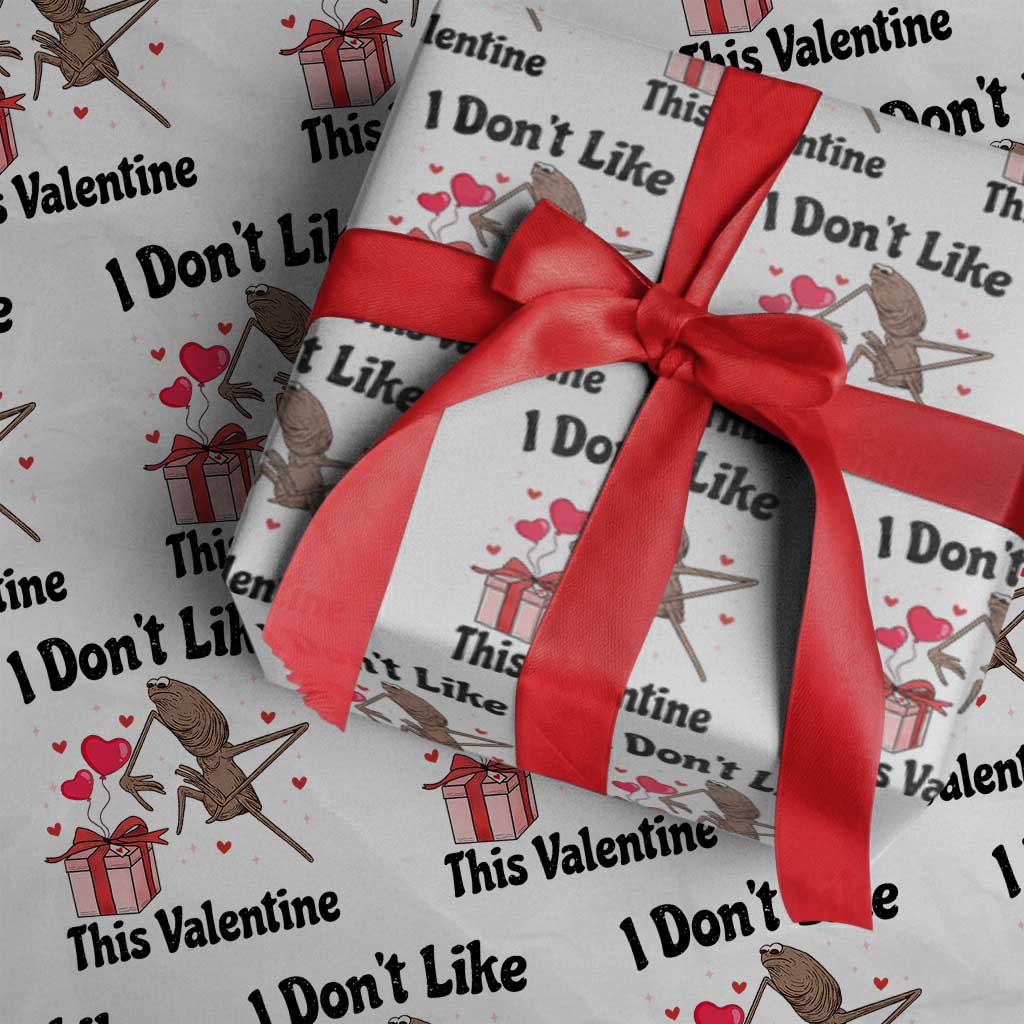 Marcus The Worm Meme Wrapping Paper Roll I Do Not Like This Valentine TS14 White Print Your Wear