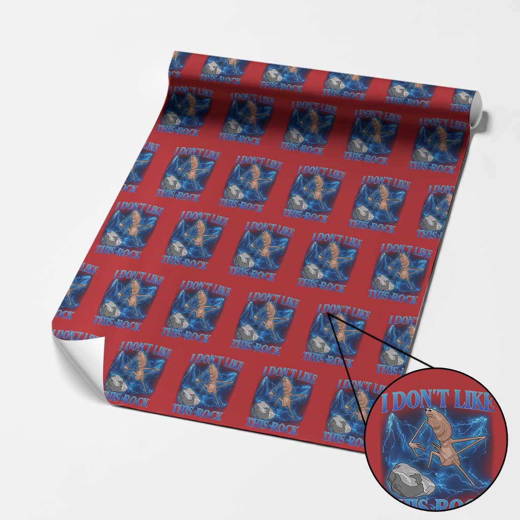 Marcus The Worm Meme Wrapping Paper Roll I Don't Like This Rock Bootleg TS10 Red Print Your Wear