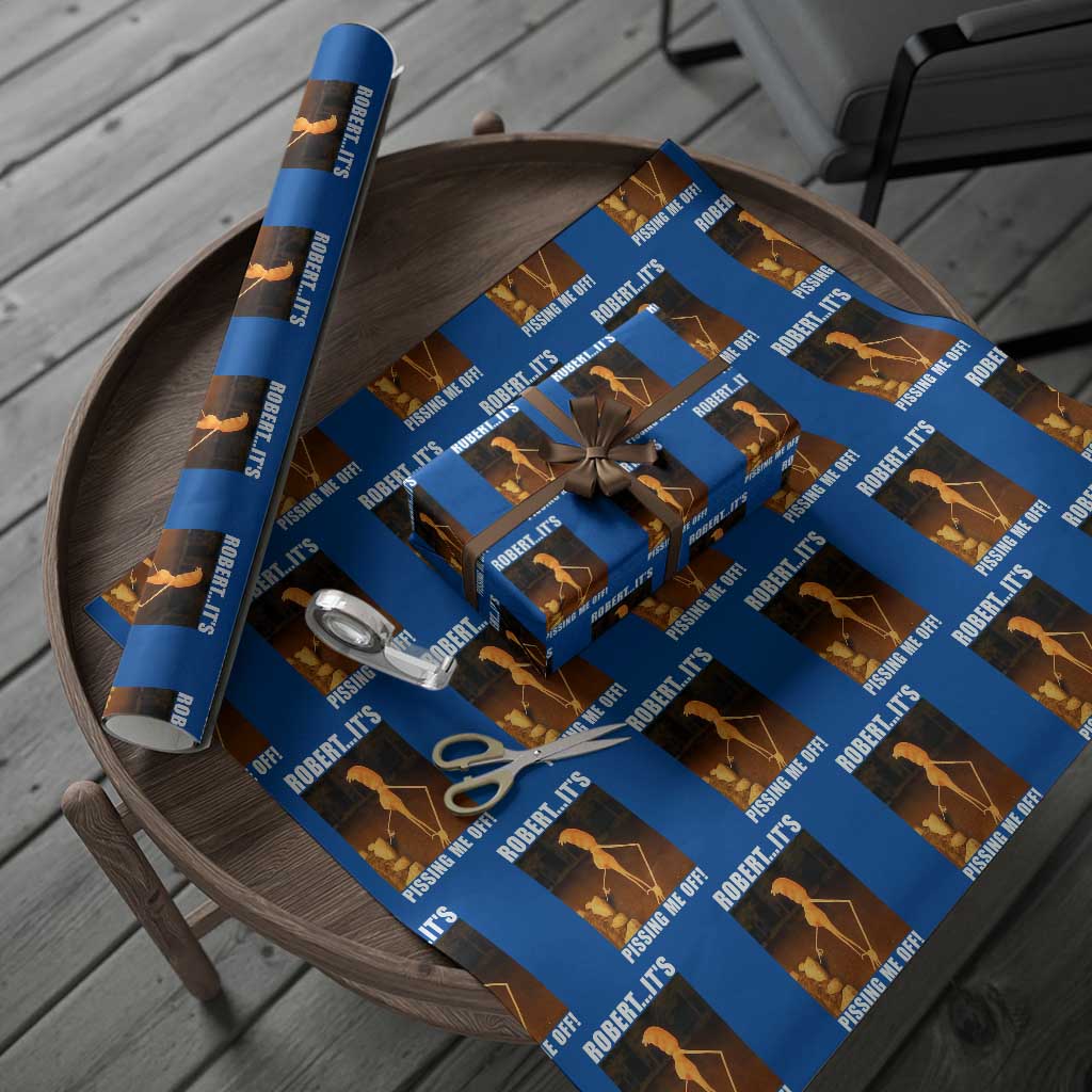 Marcus The Worm Meme Wrapping Paper Roll Robert Its Pissing Me Off TS10 Blue Print Your Wear