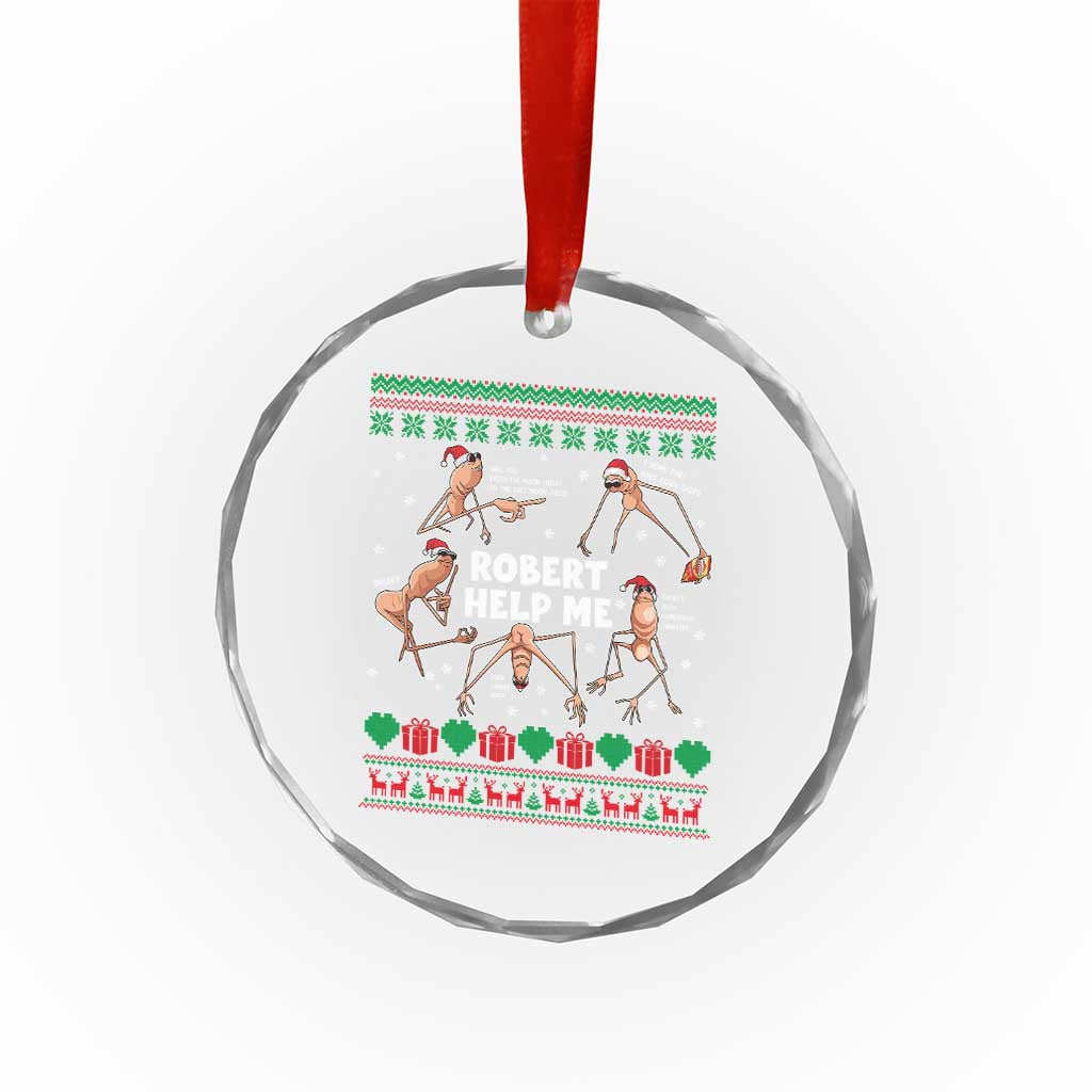 Marcus The Worm Christmas Meme Crystal Glass Ornament TS14 Print Your Wear