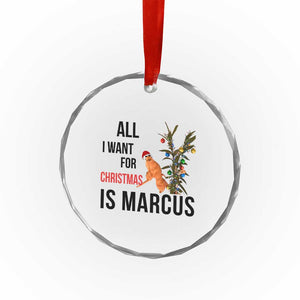 Marcus The Worm Robert Meme Crystal Glass Ornament All I Want For Christmas Is Marcus TS14 Print Your Wear