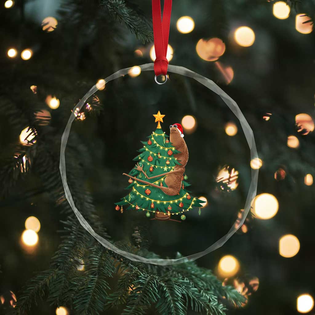 Marcus The Worm Meme Funny Christmas Crystal Glass Ornament TS14 Print Your Wear