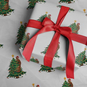 Marcus The Worm Meme Funny Christmas Wrapping Paper Roll TS14 White Print Your Wear