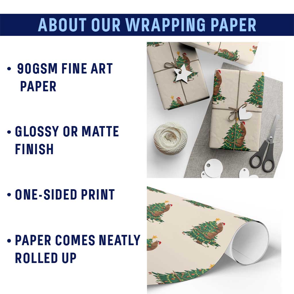 Marcus The Worm Meme Funny Christmas Wrapping Paper Roll TS14 Print Your Wear