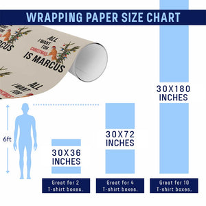 Marcus The Worm Robert Meme Wrapping Paper Roll All I Want For Christmas Is Marcus TS14 Print Your Wear