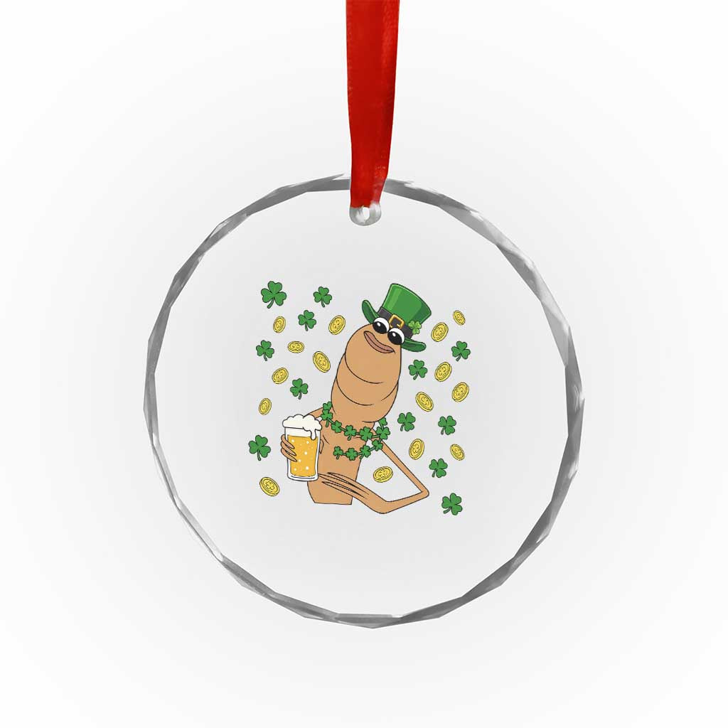 Marcus The Worm St Patricks Day Crystal Glass Ornament Funny Drinking Irish Beer Ireland TS14 Print Your Wear