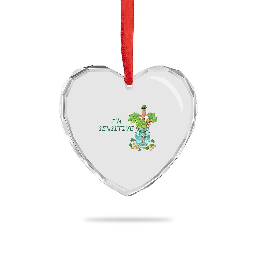 Marcus The Worm St Patricks Day Heart Crystal Glass Ornament I'm Sensitive TS14 Print Your Wear
