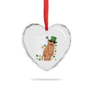 Marcus The Worm St Patricks Day Heart Crystal Glass Ornament You're Ruining The Vibe TS14 Print Your Wear