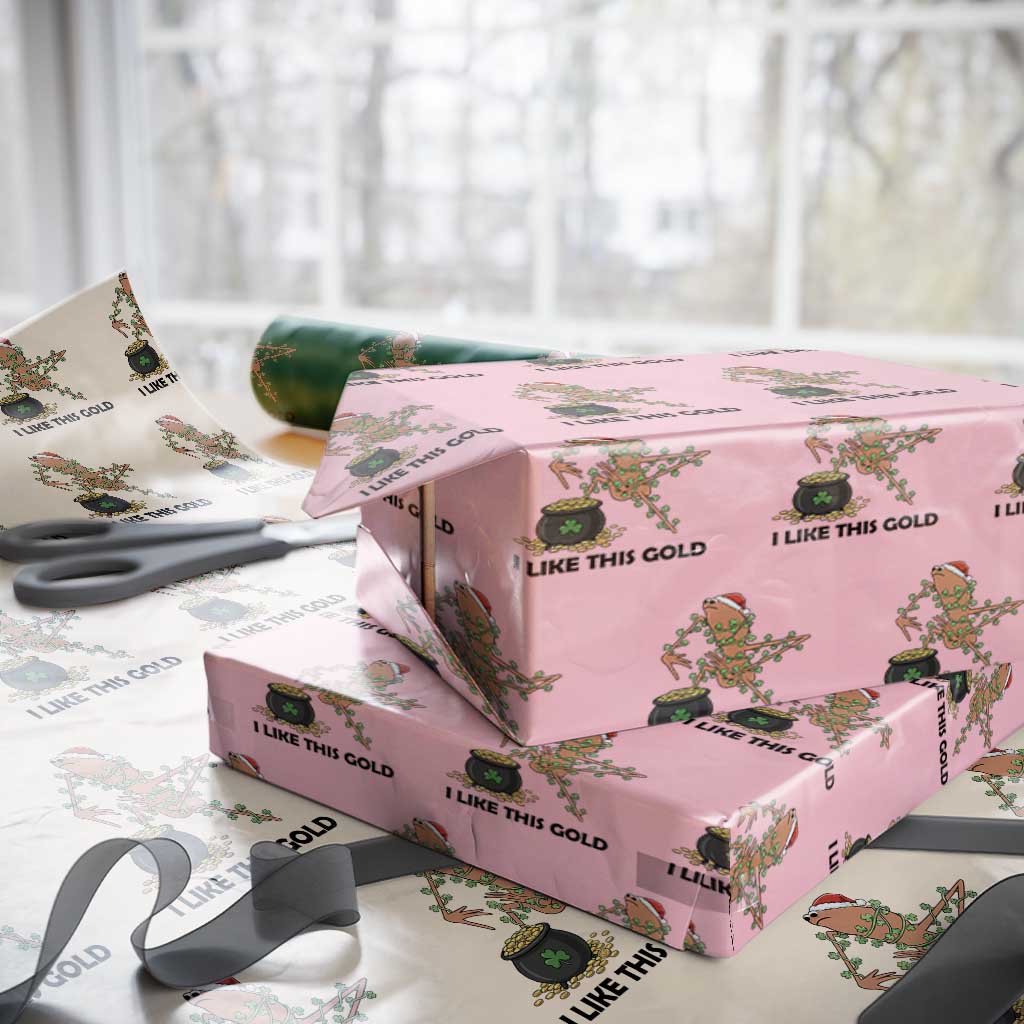 Marcus The Worm St Patricks Day Wrapping Paper Roll I Like This Gold TS14 Light Pink Print Your Wear
