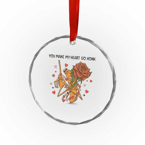 Marcus The Worm Valentine Meme Crystal Glass Ornament You Make My Heart Go Honk TS14 Print Your Wear