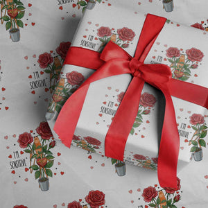 Marcus The Worm Valentine Meme Wrapping Paper Roll I Am Senstive TS14 White Print Your Wear