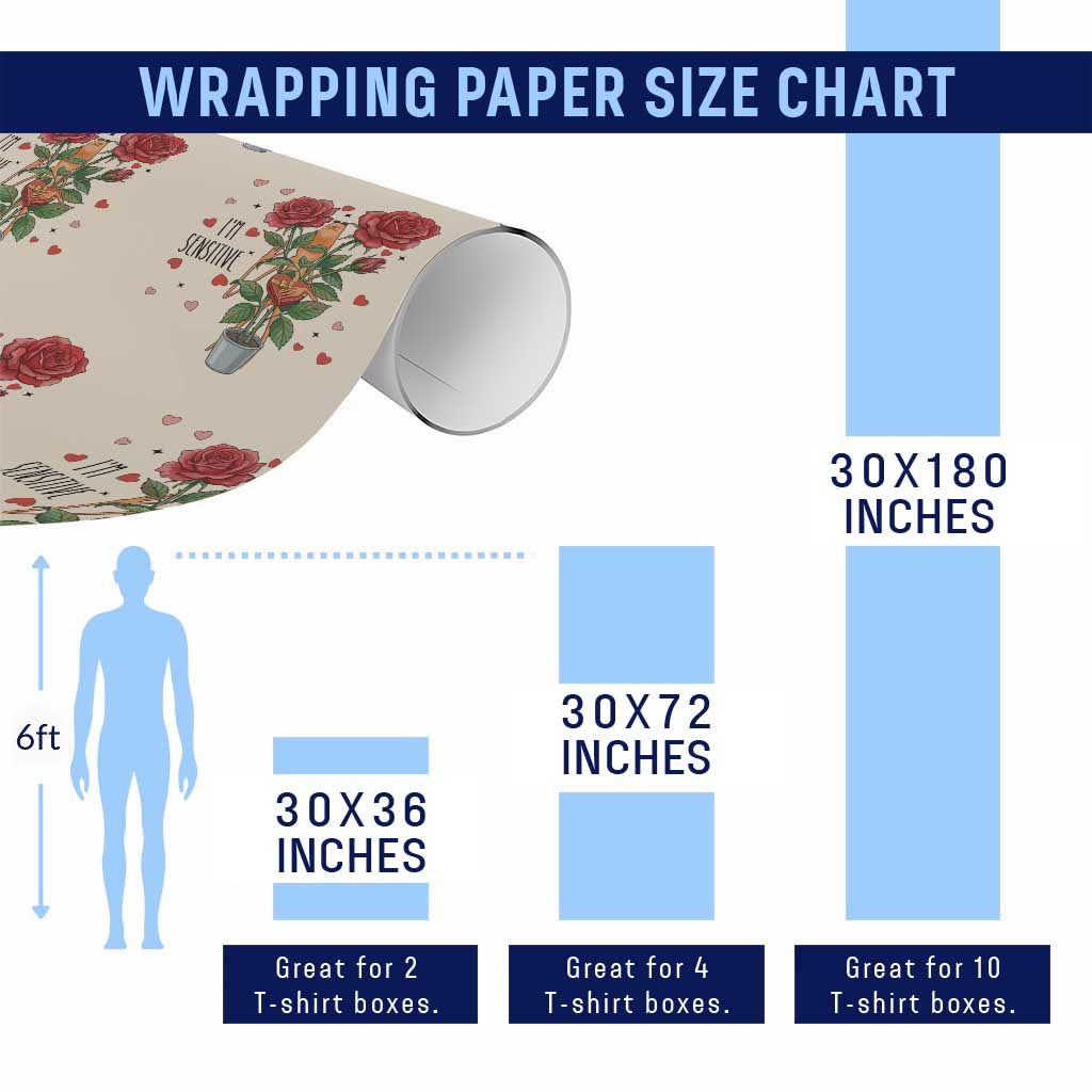 Marcus The Worm Valentine Meme Wrapping Paper Roll I Am Senstive TS14 Print Your Wear