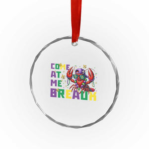 Mardi Gras Crawfish Crystal Glass Ornament Come At Me Breaux TS14 Print Your Wear