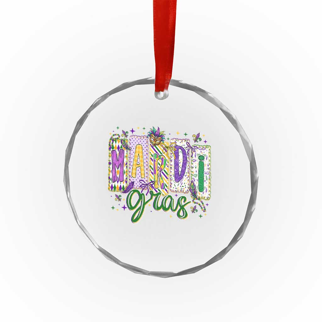Mardi Gras Crystal Glass Ornament New Orleans Carnival Girly Fat Tuesday TS11 Print Your Wear