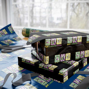 Mardi Gras Goose Wrapping Paper Roll Just A Mardi Goose TS14 Black Print Your Wear
