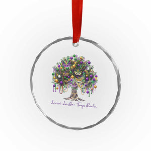 Mardi Gras Mask Tree Crystal Glass Ornament Laissez Les Bon Temps Rouler TS14 Print Your Wear